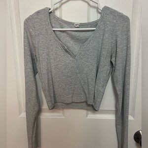 Garage Grey Long-sleeve Top